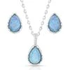Js5116 Captivating Teardrop Jewelry Set By Montana Silversmiths