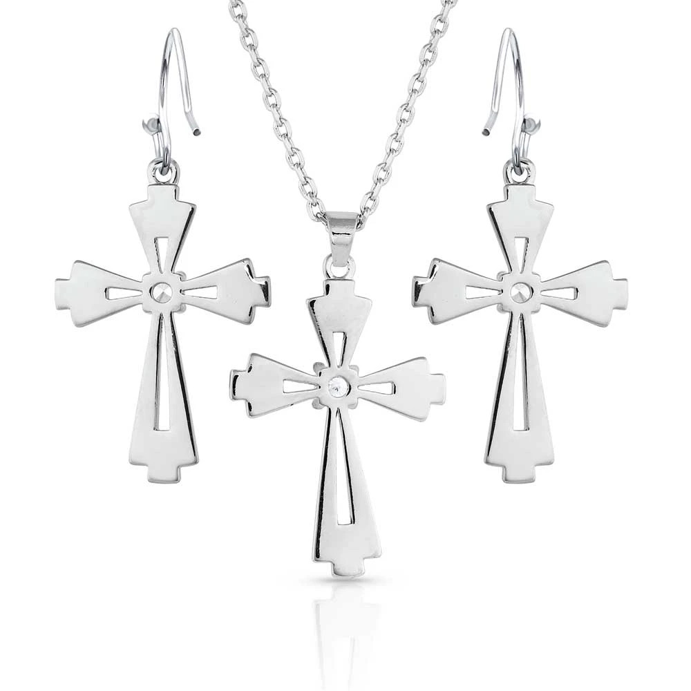 Js5176 Extended Faith Cross Jewelry Set By Montana Silversmiths 3 Js5176 Extended Faith Cross Jewelry Set By Montana Silversmiths - Image 3