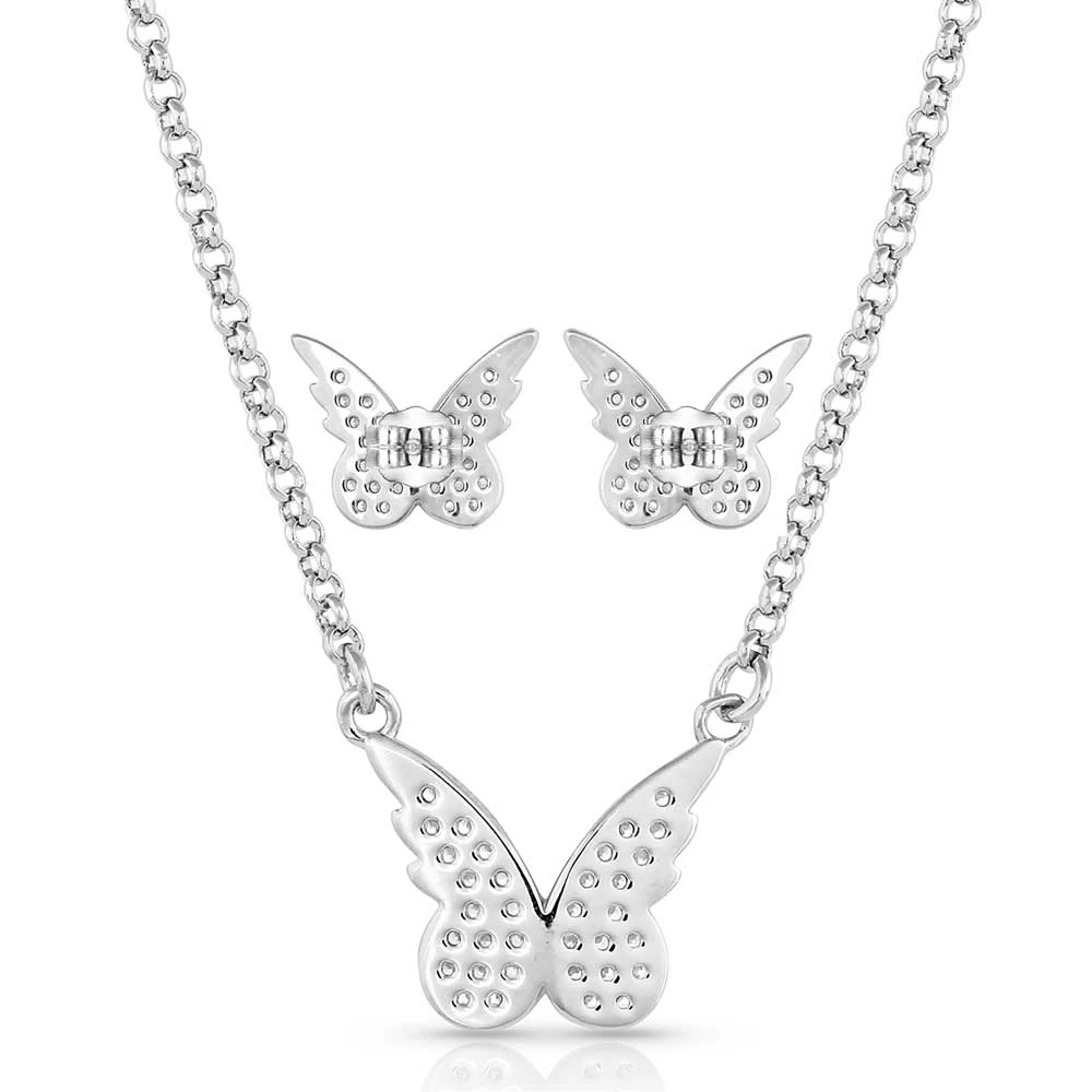 Js5267 Beautiful Butterfly Jewelry Set By Montana Silversmiths 3 Js5267 Beautiful Butterfly Jewelry Set By Montana Silversmiths - Image 3