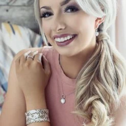 Js5313 Queen Heart Jewelry Set By Montana Silversmiths -Western Cowboy Equipment Store JS5313 mod2