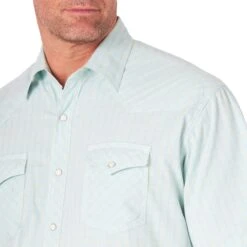 Mjc321m Men's 20X Short Sleeved Shirt By Wrangler -Western Cowboy Equipment Store MJC321M BD01 SWBD PRD