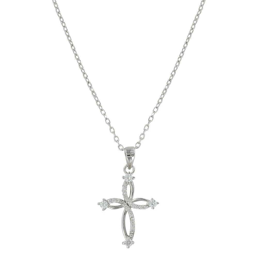 Nc3883 Twisted Cross Necklace By Montana Silversmiths 1 Nc3883 Twisted Cross Necklace By Montana Silversmiths