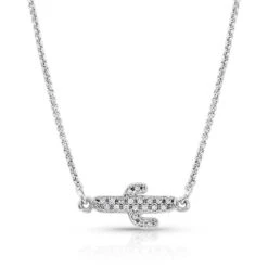 Nc4371 Two Sides To Every Cactus Necklace By Montana Silversmiths