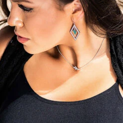 Nc4371 Two Sides To Every Cactus Necklace By Montana Silversmiths -Western Cowboy Equipment Store NC4371 mod2