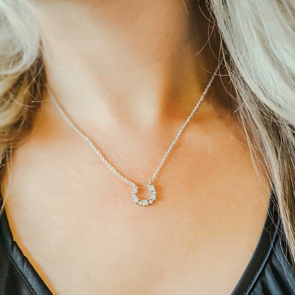 Nc5025 Longline Horseshoe Necklace By Montana Silversmiths 3 Nc5025 Longline Horseshoe Necklace By Montana Silversmiths - Image 3