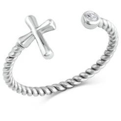 Rg5259 One Size Faith On Full Ring By Montana Silversmiths