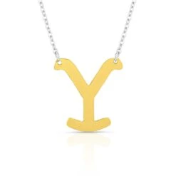 Yelnc5153 The Y Yellowstone Brand Necklace By Montana Silversmiths 5 Yelnc5153 The Y Yellowstone Brand Necklace By Montana Silversmiths -Western Cowboy Equipment Store YELNC5153 alt