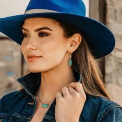 Yelnc5300 Yellowstone Turquoise Necklace By Montana Silversmiths 5 Yelnc5300 Yellowstone Turquoise Necklace By Montana Silversmiths -Western Cowboy Equipment Store YELNC5300 mod