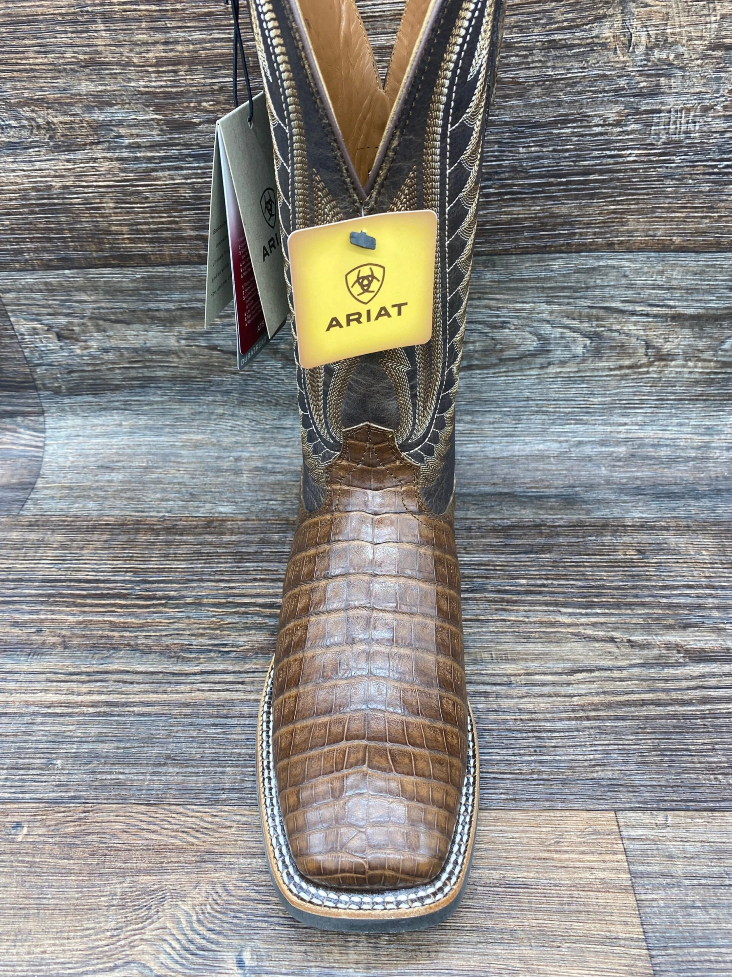 10034030 Men’s Double Down Genuine Caiman Square Toe By Ariat 7 10034030 Men’s Double Down Genuine Caiman Square Toe By Ariat - Image 7