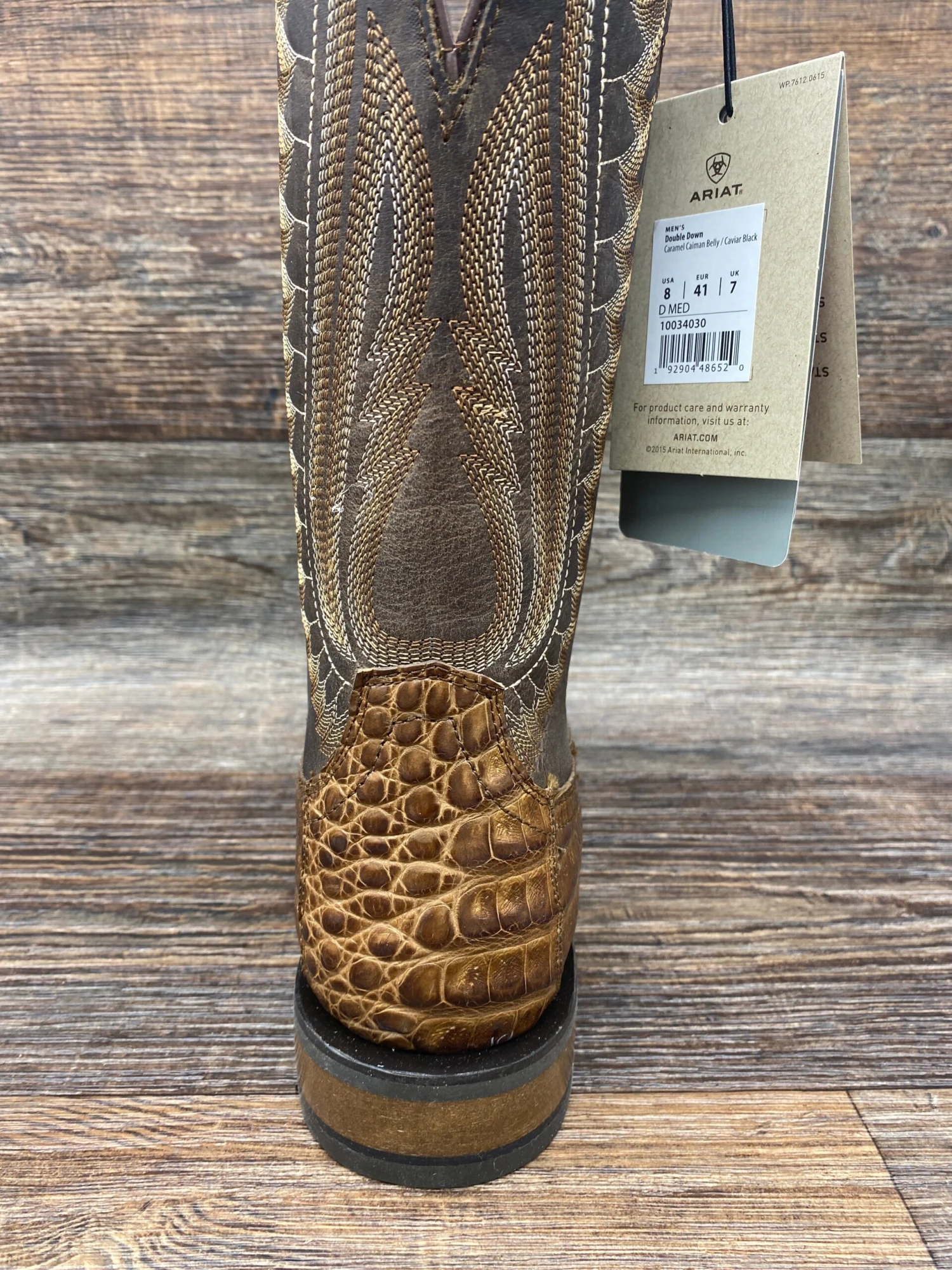 10034030 Men’s Double Down Genuine Caiman Square Toe By Ariat 3 10034030 Men’s Double Down Genuine Caiman Square Toe By Ariat - Image 3
