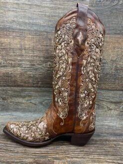 A3671 Women’s Inlay & Embroidery Snip Toe Western Boot By Corral -Western Cowboy Equipment Store image ac4a2a6c 5352 4d0b 9ef0 d7a3fd6c501f